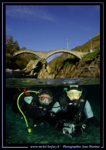 My friends Suzy and Vincent having a great time in the cl... by Michel Lonfat 